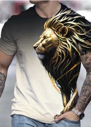 3D T-Shirt ~ Golden Lion