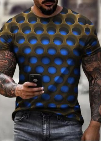3D T-Shirt ~ Blue Balls