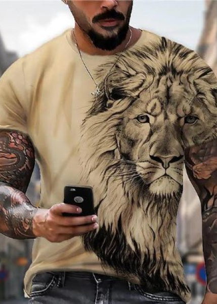 3D T-Shirt ~ Lion Face
