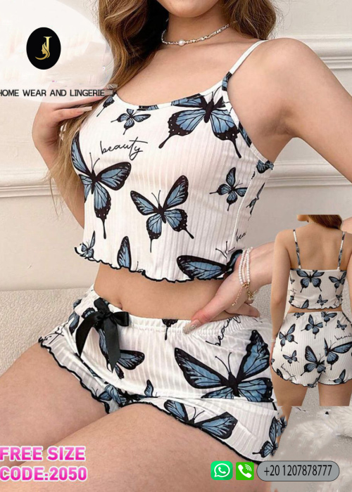 Black Butterfly Pajama ~ Code 2050